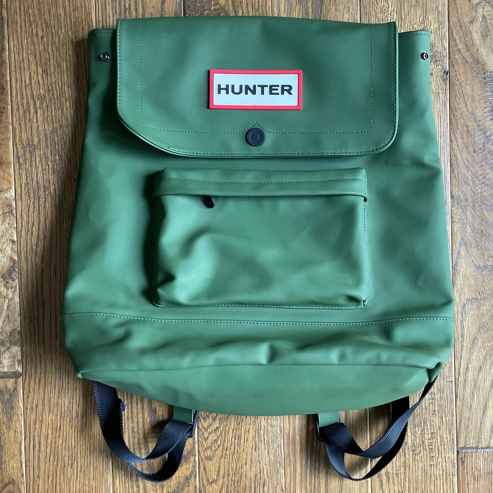 HUNTER for Target Limited Edition PVC Backpack, waterproof, olive, magnet top.